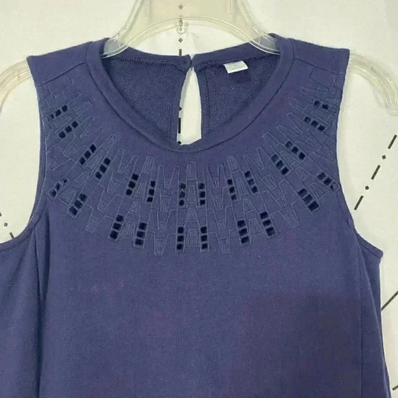 Old Navy Navy Blue Button Back Sleeveless Tank Dress - Picture 3 of 5